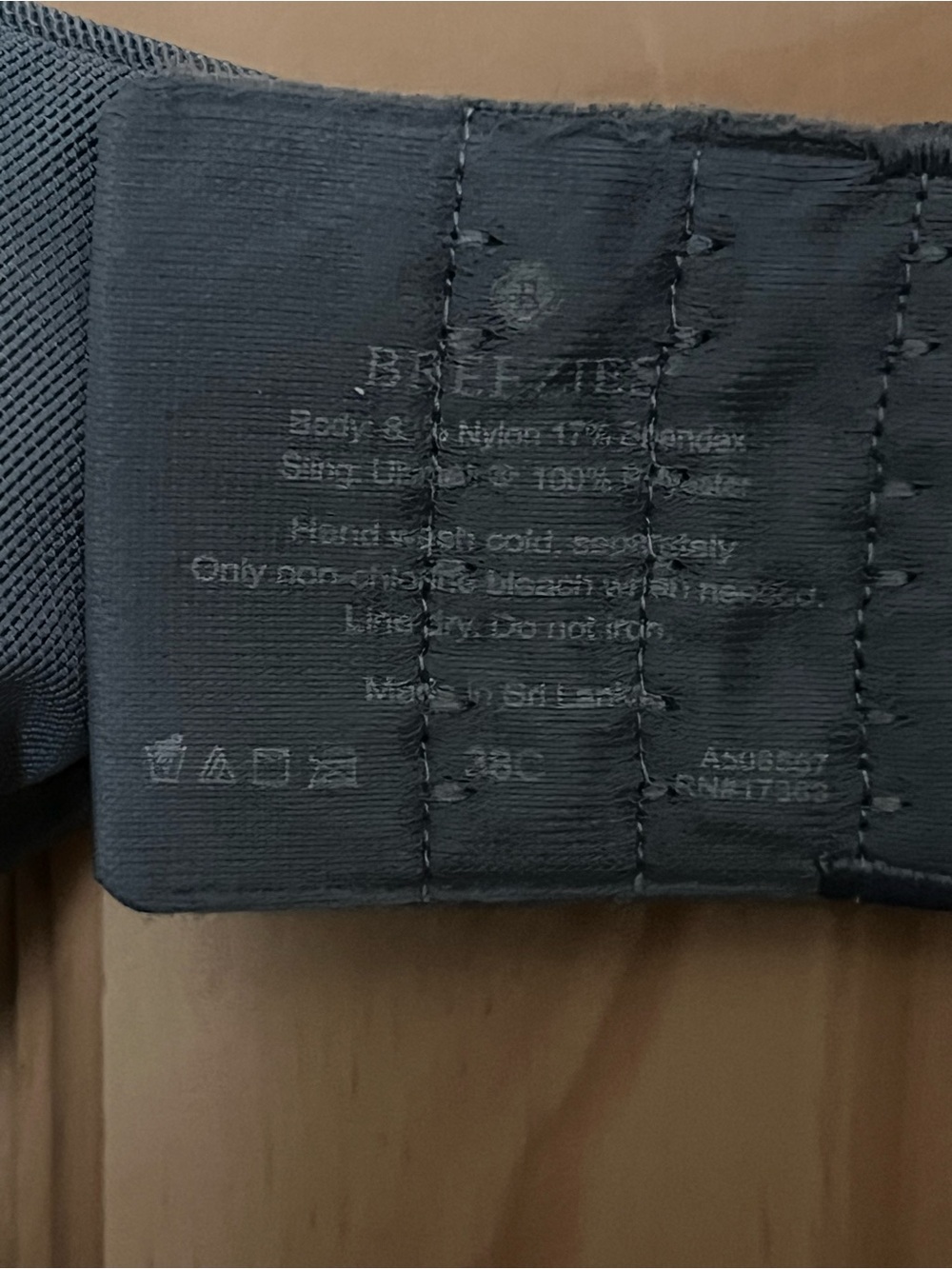 Breezies Seamless Underwire Bra with Mesh Overlay — Slate Blue - Picture 3 of 5